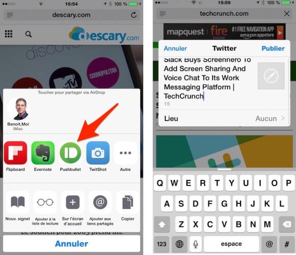 Pushbullet pour iPhone et iPad. Vous devez essayer cette application.