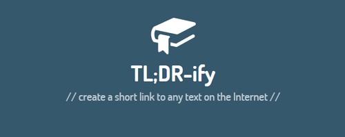 TLDR-ify partage sur les reseaux sociaux