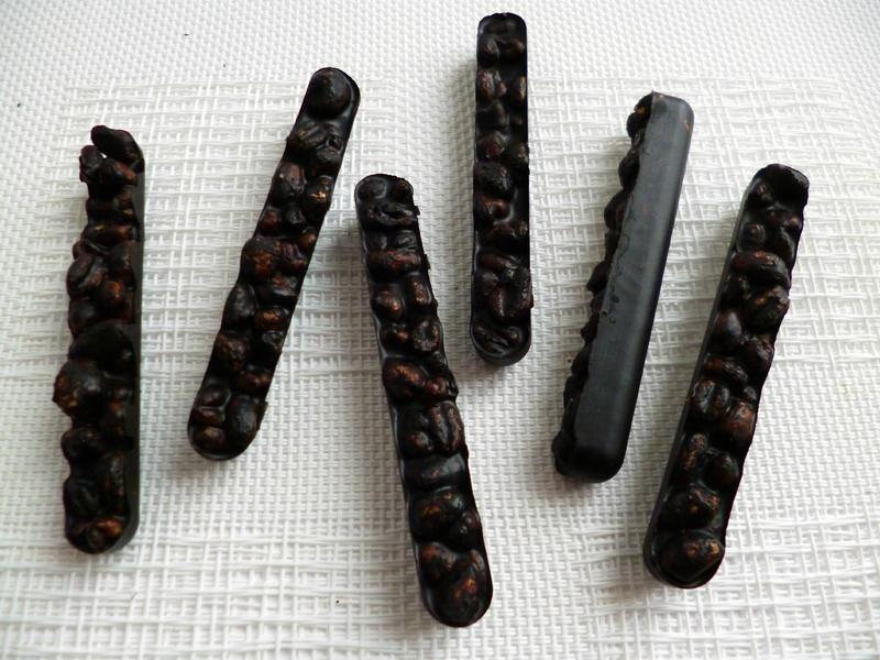sticks et galettes de blé complet soufflé à la caroube (sans sucre) P1190233