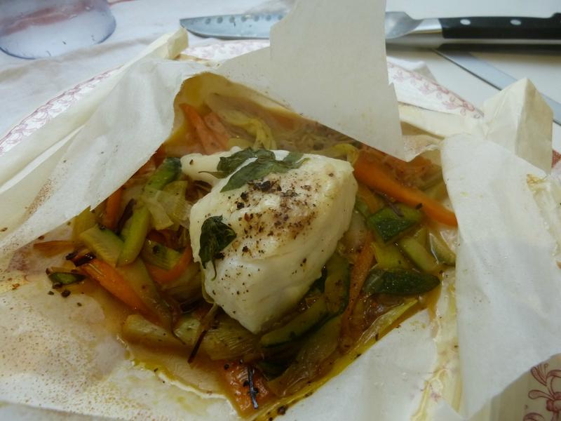 Papillote de cabillaud pas à pas P1150542