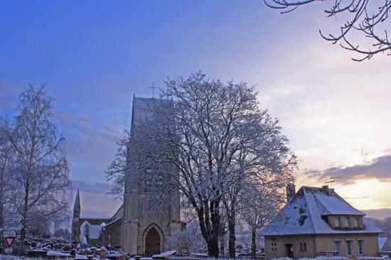 Jour de neige dans mon bled de Normandie neige04