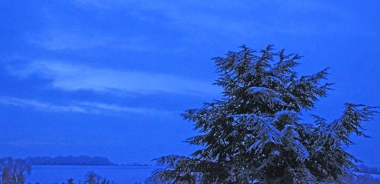 Jour de neige dans mon bled de Normandie neige01