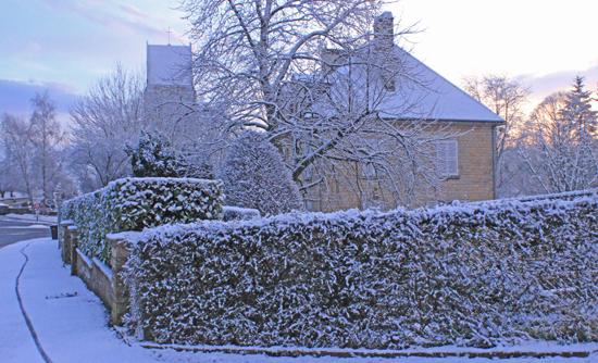Jour de neige dans mon bled de Normandie neige03