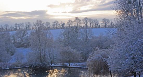 Jour de neige dans mon bled de Normandie neige12
