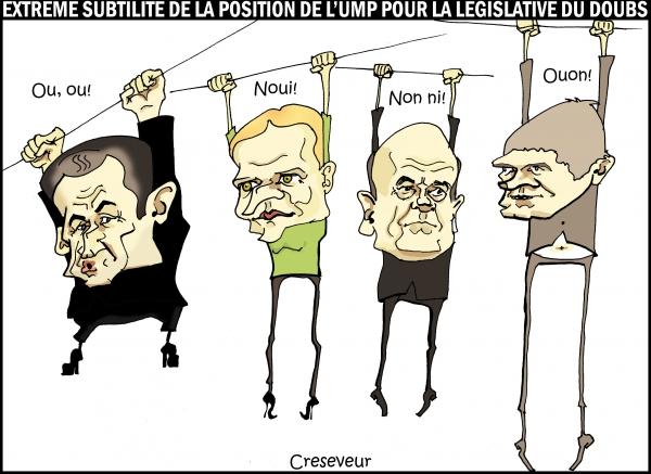 Position très subtile de l'UMP sur la législative du Doubs