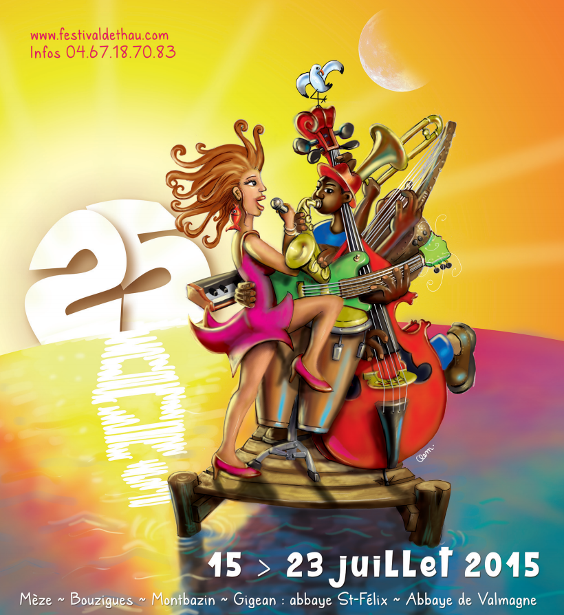 Affiche du Festival de Thau 2015 Affiche du Festival de Thau 2015
