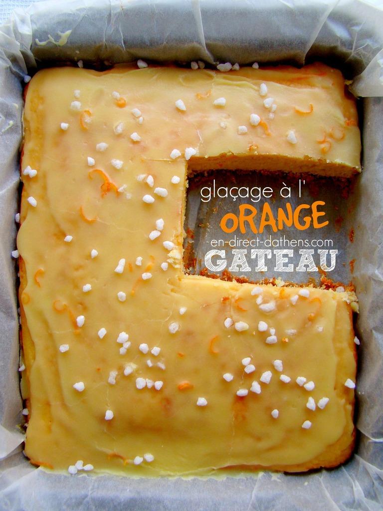Un gâteau simple et rapide et son glaçage à l'orange pour colorer d'une touche acidulée votre pause gourmande