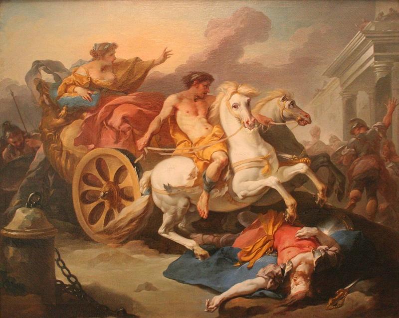 1735 Tullie faisant passer son char sur le corps de son père