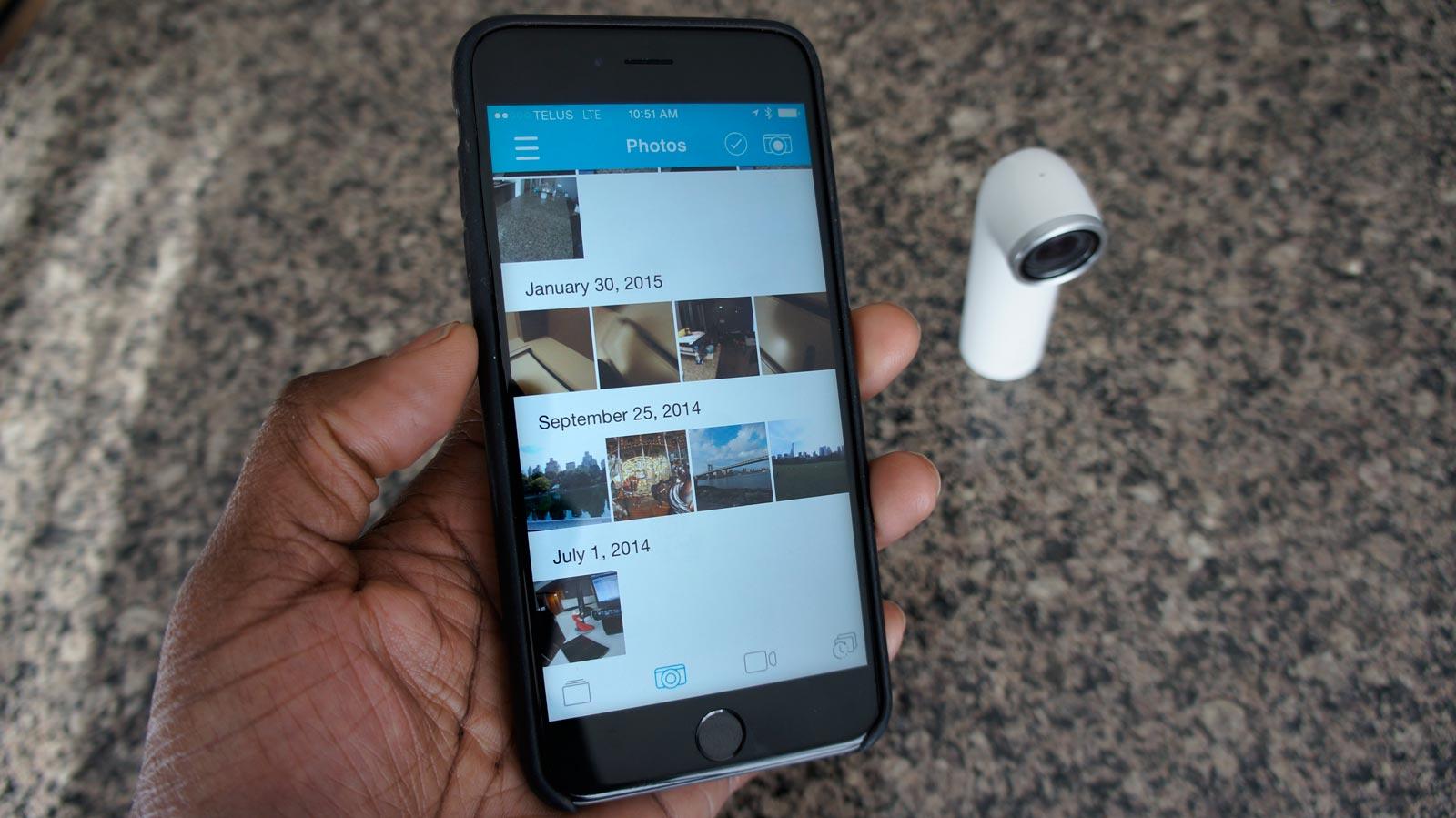 La RE de HTC Un aperçu de l'application mobile.