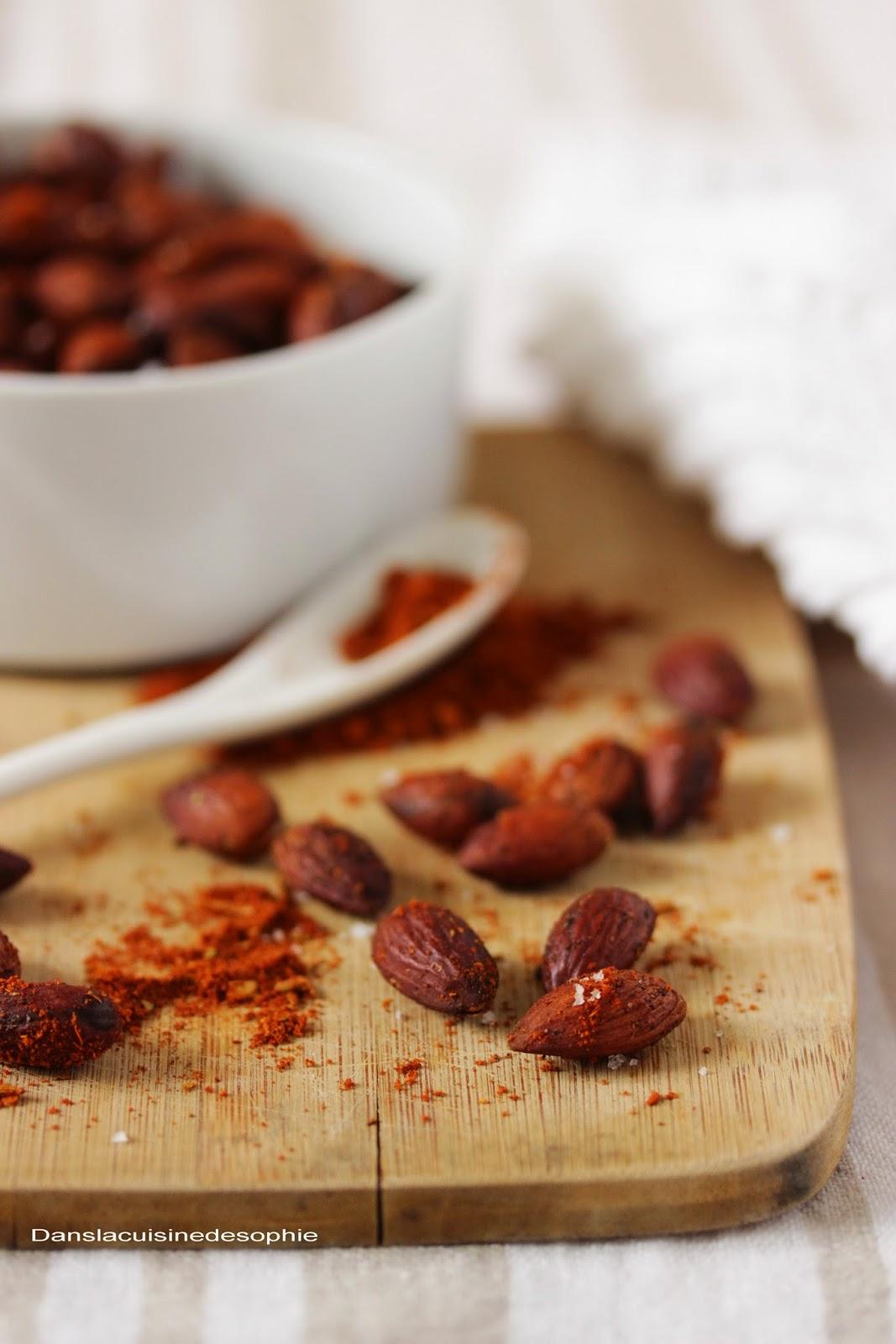 Amandes grillées épicées Amandes grillées épicées