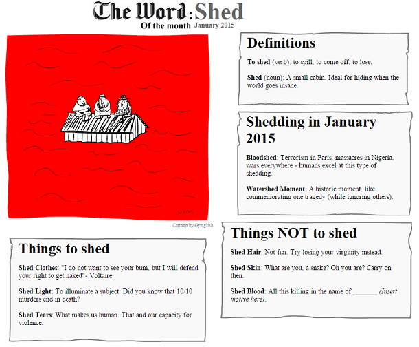 The Word of the Month (JANUARY 2015) : SHED