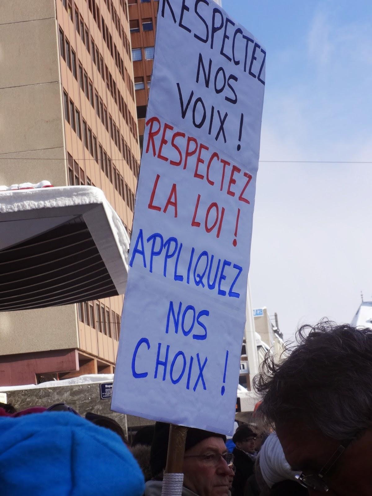 Respectez la démocratie ! Respectez la démocratie !