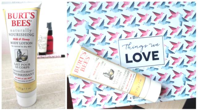 Les choses que l’on aime sont dans la Birchbox de février! burts bees