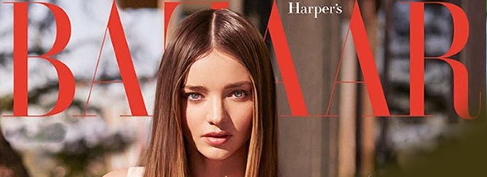 Miranda Kerr sublime en une de Harper's Bazaar Miranda Kerr sublime en une de Harper's Bazaar