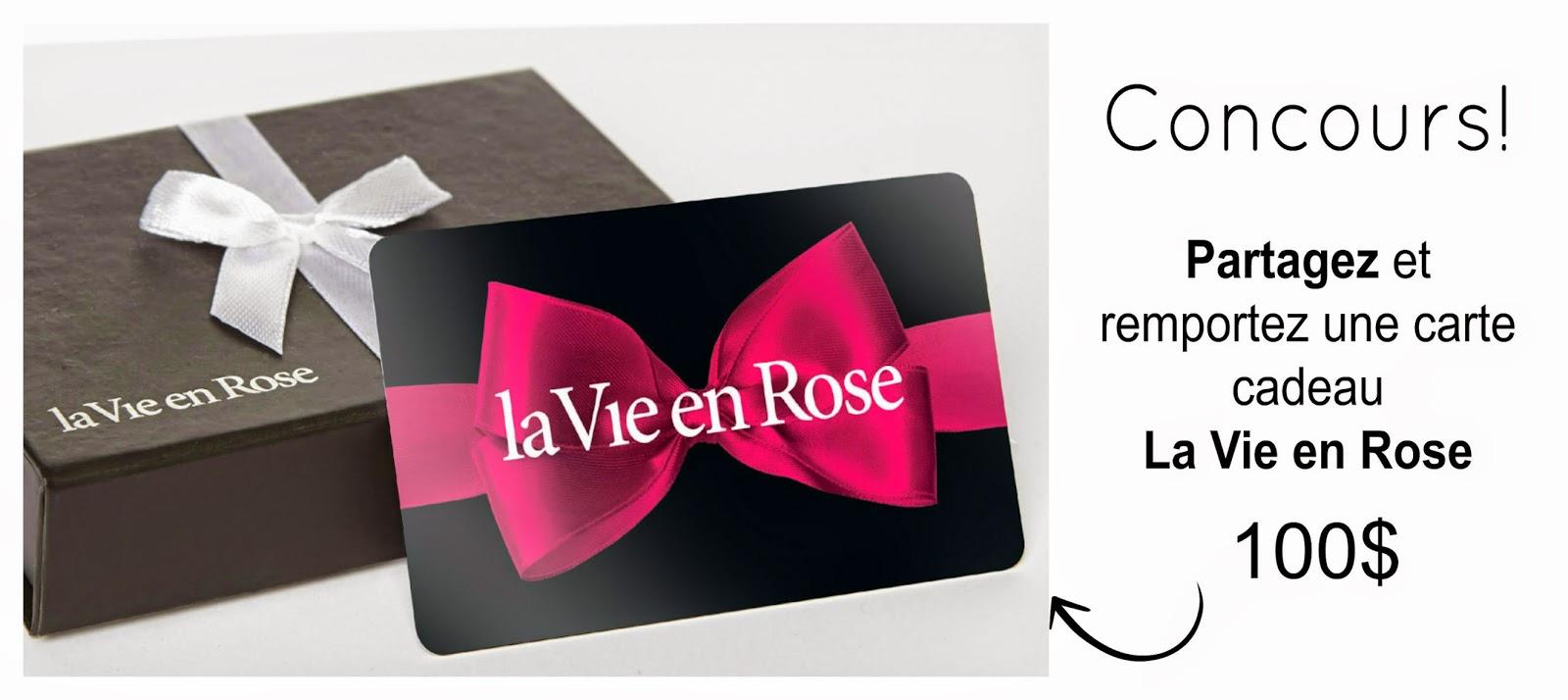 Concours: la St-Valentin avec La Vie en Rose! Concours: la St-Valentin avec La Vie en Rose!