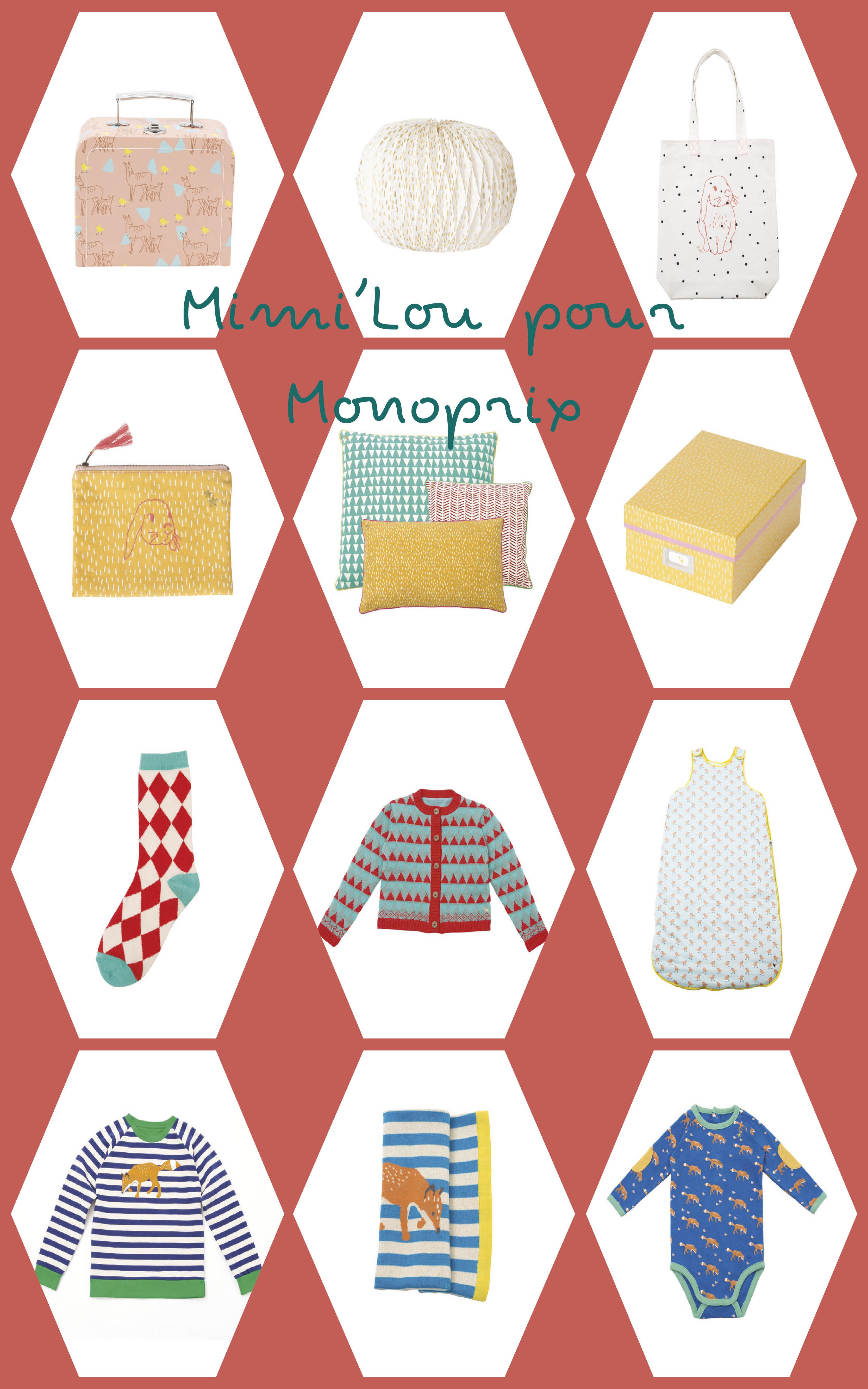 Mimi’Lou s’invite chez Monoprix avec une collection déco et mode! mimilou