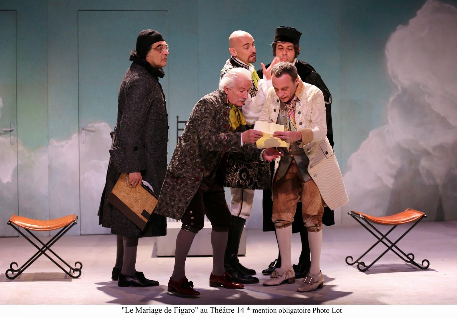 Le Mariage de Figaro mis en scène par Jean-Paul Tribout au Théâtre 14
