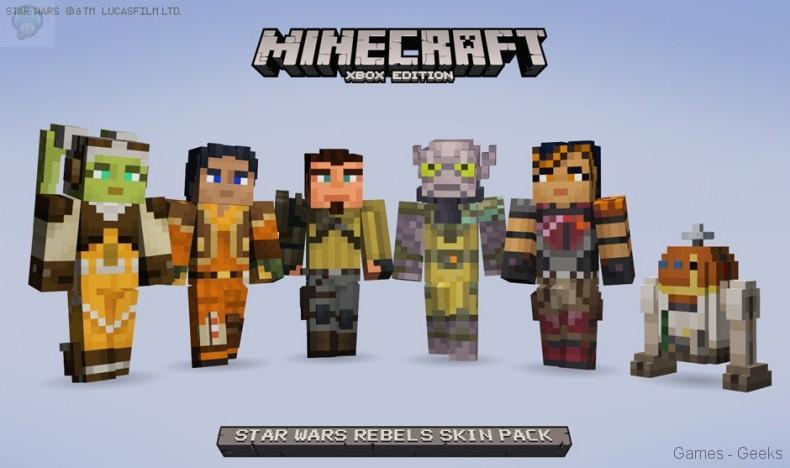 Minecraft-Star Wars Rebels Le Skin Pack Disponible sur Xbox