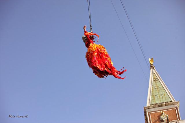 Le vol de L'Ange du Carnaval de Venise 2015