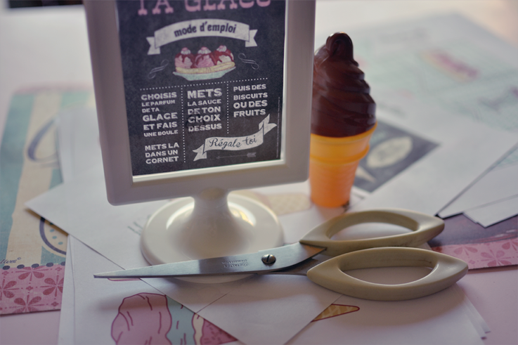 ice cream parlor sweet table kit, ice cream party, retro ice cream parlor party, ice cream birthday,