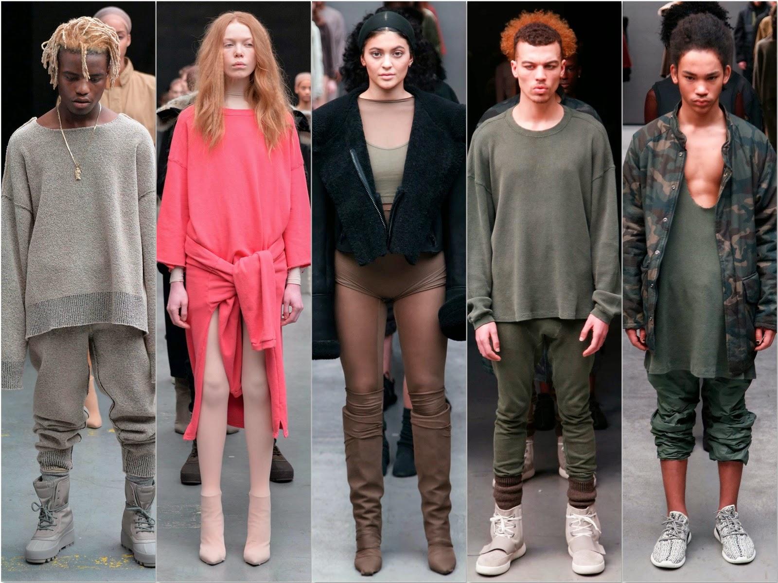 La présentation de la collection de Kanye West pour Adidas à la fashion week de New York...