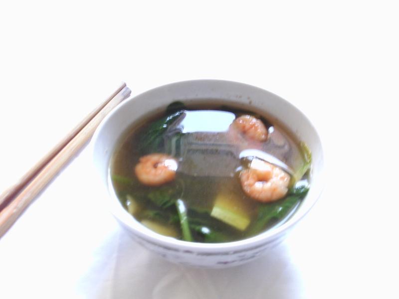 soupe de courgette aux crevettes et epinards2