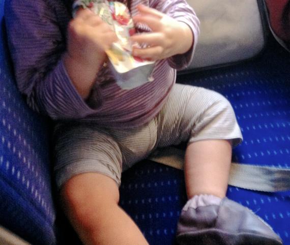 Gouter bébé dans le train