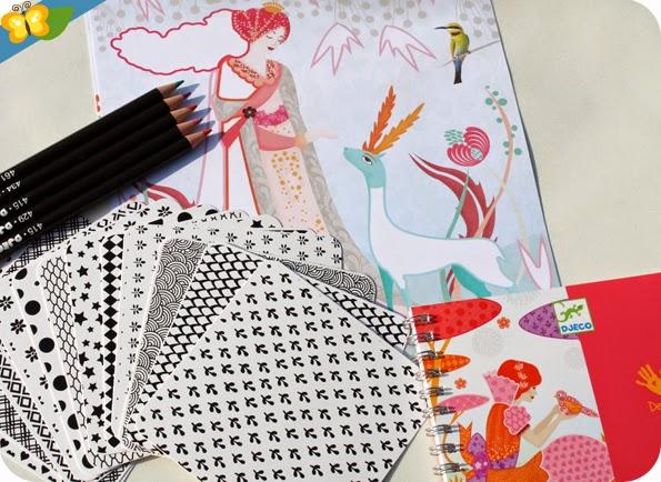 Frottage : Les jolies robes de Louna par Djeco Frottage : Les jolies robes de Louna par Djeco