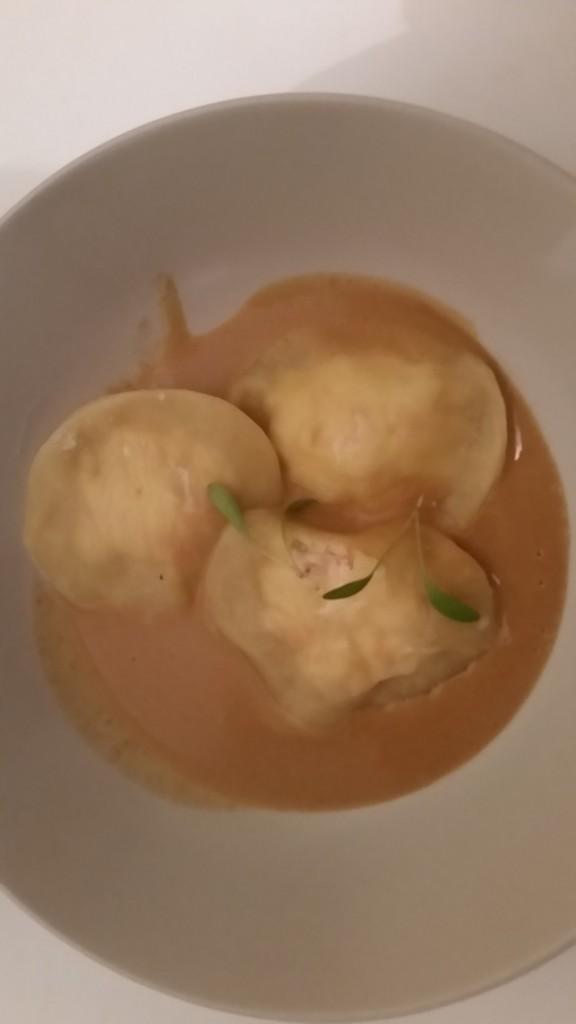 L’étoile des gourmets : plats de chef à domicile Ravioles d'Ecrevisse dans leur Bisque