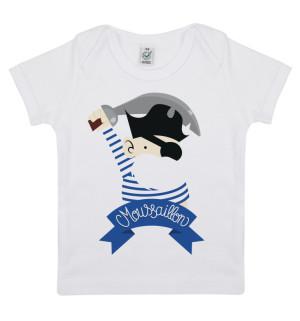 Bébé t-shirt joli site et cadeau moussaillon