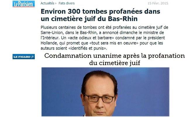 Profanations de cimetières : l’indignation à géométrie variable Profanations de cimetières : l’indignation à géométrie variable