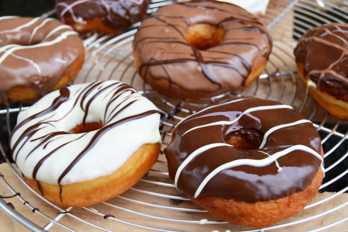 Donuts Américain glaçage chocolat