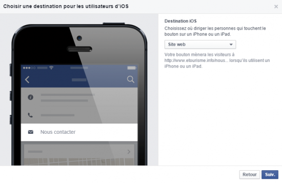 Le bouton d'appel à l'action de Facebook