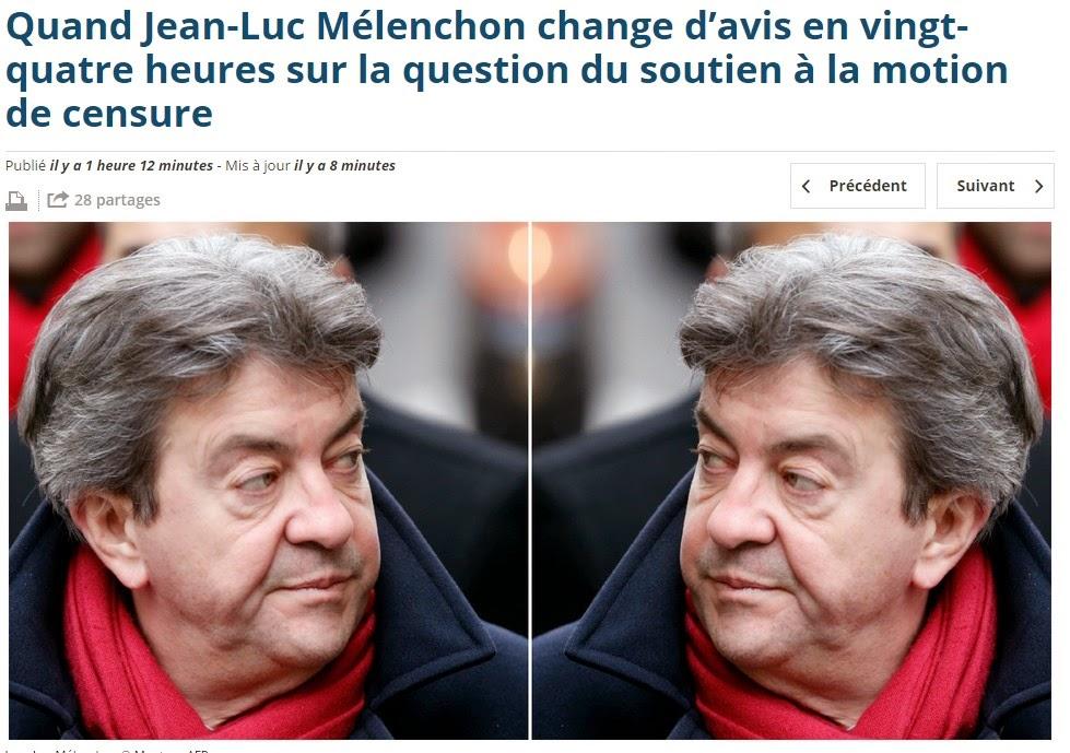 Mélenchon, le changement c'est un peu tous les jours