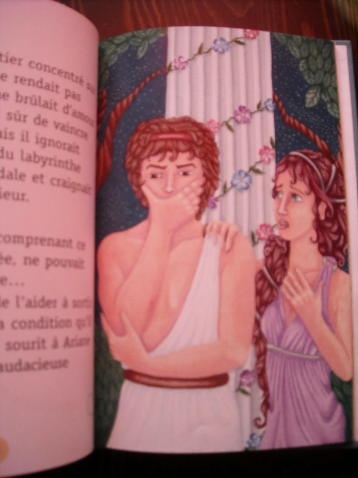 Thésée et Ariane contre le Minotaure de Laurent Bègue illustré par Mélie Mika