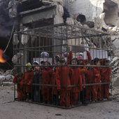 La mise en scène choc de rebelles syriens