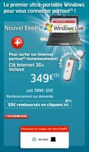 offre-sfr-3g Offre SFR : EEEPC et forfait 3G