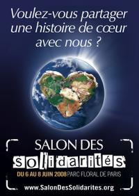 2ème Salon des Solidarités : J-8 pour comprendre les enjeux de la solidarité, partager des histoires de cœur, faire un premier pas vers l’engagement, … 2ème Salon des Solidarités : J-8 pour comprendre les enjeux de la solidarité, partager des histoires de cœur, faire un premier pas vers l’engagement, …