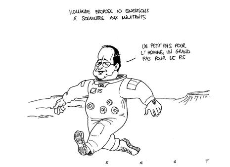 Hollande propose - enfin - 10 questions à soumettre aux militants Hollande propose - enfin - 10 questions à soumettre aux militants