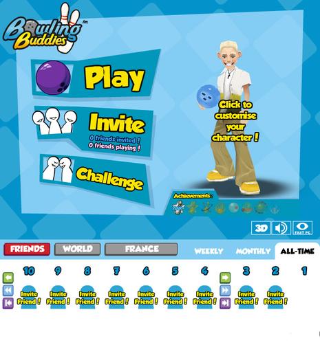Bowling Buddies : le meilleur jeu sur Facebook