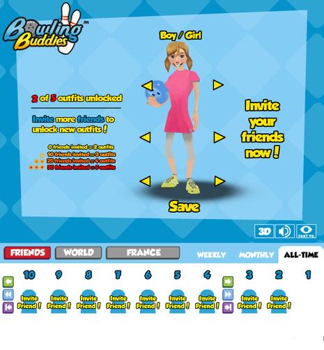 Bowling Buddies : le meilleur jeu sur Facebook