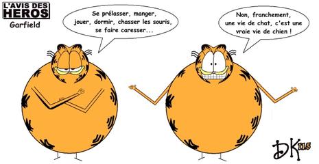 L'avis des Héros : Garfield dessin humour chat