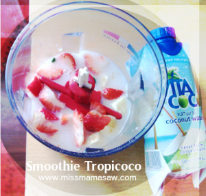 Smoothie à l’eau de coco : Tropicoco