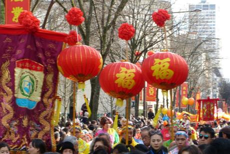 c'était dimanche  février 2015 = nouvel an chinois à Paris XIII