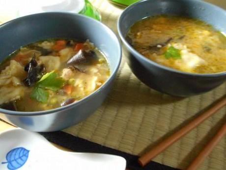 soupe chinoise ravioles poulet