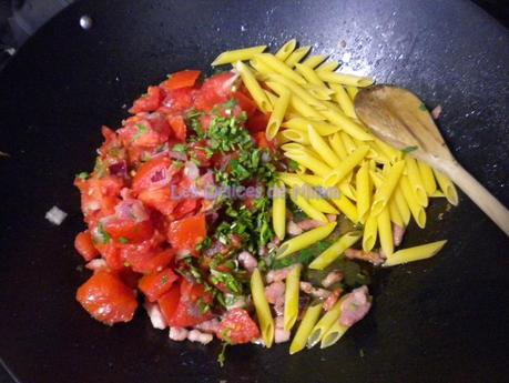 One pan pasta aux lardons One pan pasta aux lardons