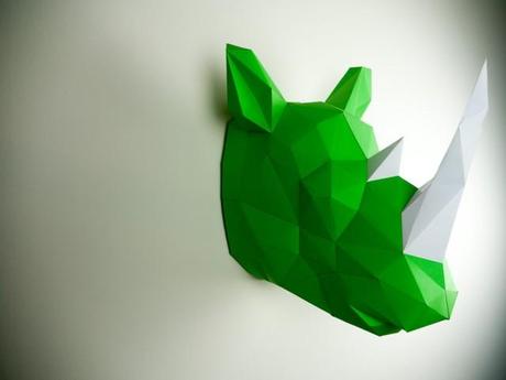 Projet Papertrophy : quand les animaux rencontrent le design polygonal