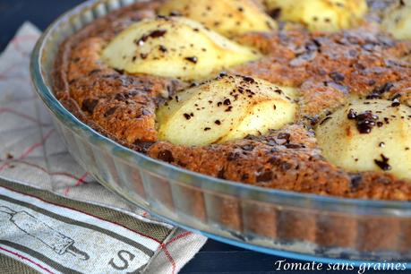 Tarte amandine poire-chocolat {Culino Versions février 2015} Tarte amandine poire-chocolat {Culino Versions février 2015}
