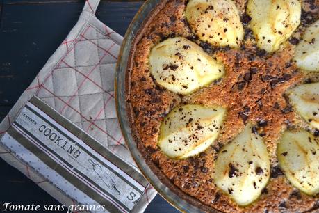 Tarte amandine poire-chocolat {Culino Versions février 2015} Tarte amandine poire-chocolat {Culino Versions février 2015}