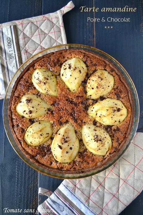 Tarte amandine poire-chocolat {Culino Versions février 2015} Tarte amandine poire-chocolat {Culino Versions février 2015}